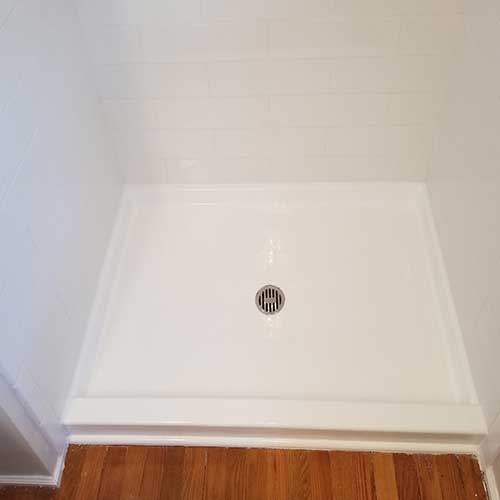 Multi-unit shower turn — after refinishing, Fayetteville, NC