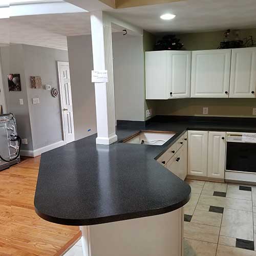 Kitchen countertop — after refinishing by Renov8 Co.