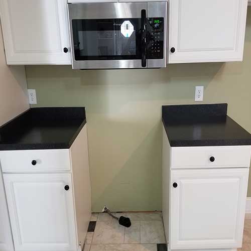 Kitchen counter resurfacing — after refinishing, Charlotte, NC