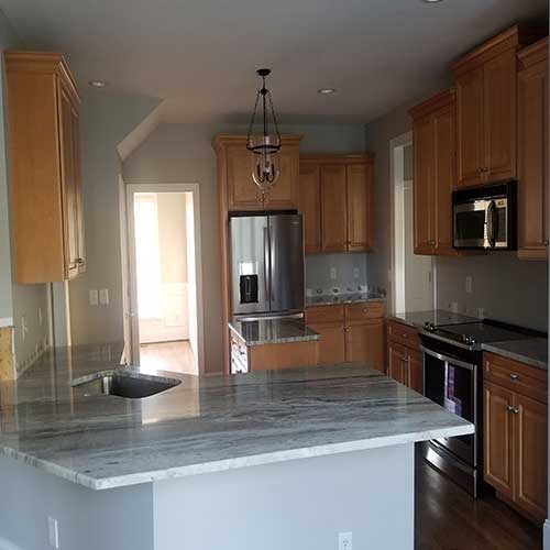 Cabinet resurfacing — after refinishing, Charlotte, NC