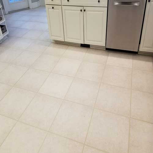 Dated tile surround — after refinishing, Raleigh, NC