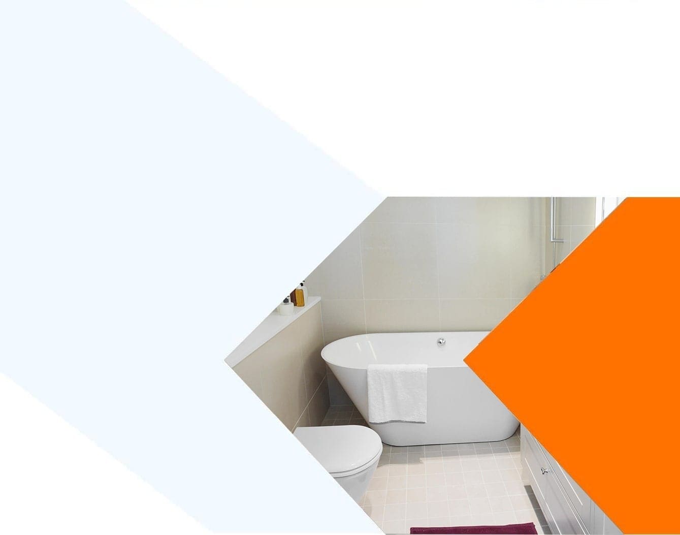 Refinished bathroom completed by Renov8 Co.